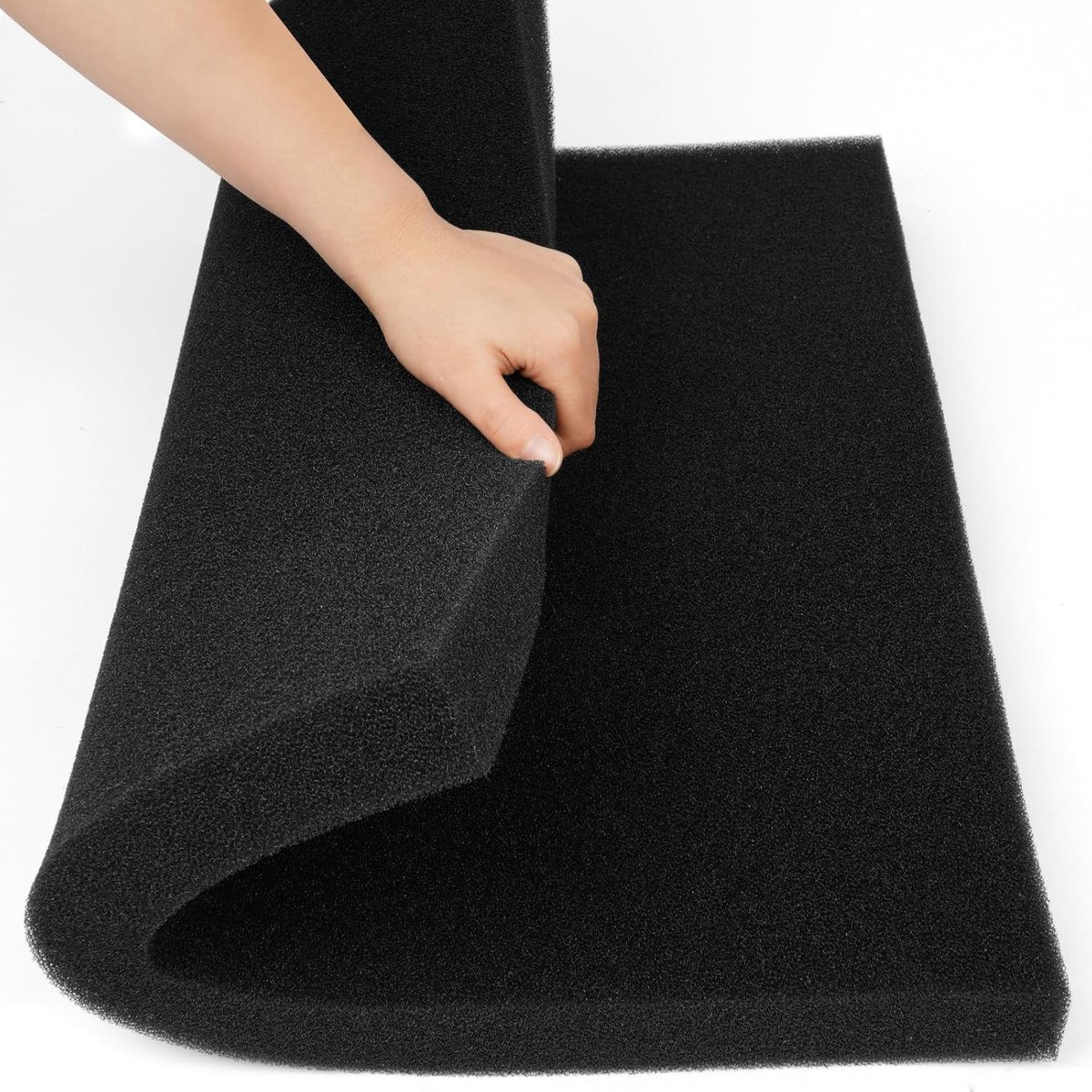 SnelShoppen - Aquariumfilterspons, Filtermat, Actieve Koolspons, Filtersponzen voor Aquaria en Kleine Vijvers, 50x50x4 cm, 35 PPI Filteraccessoires