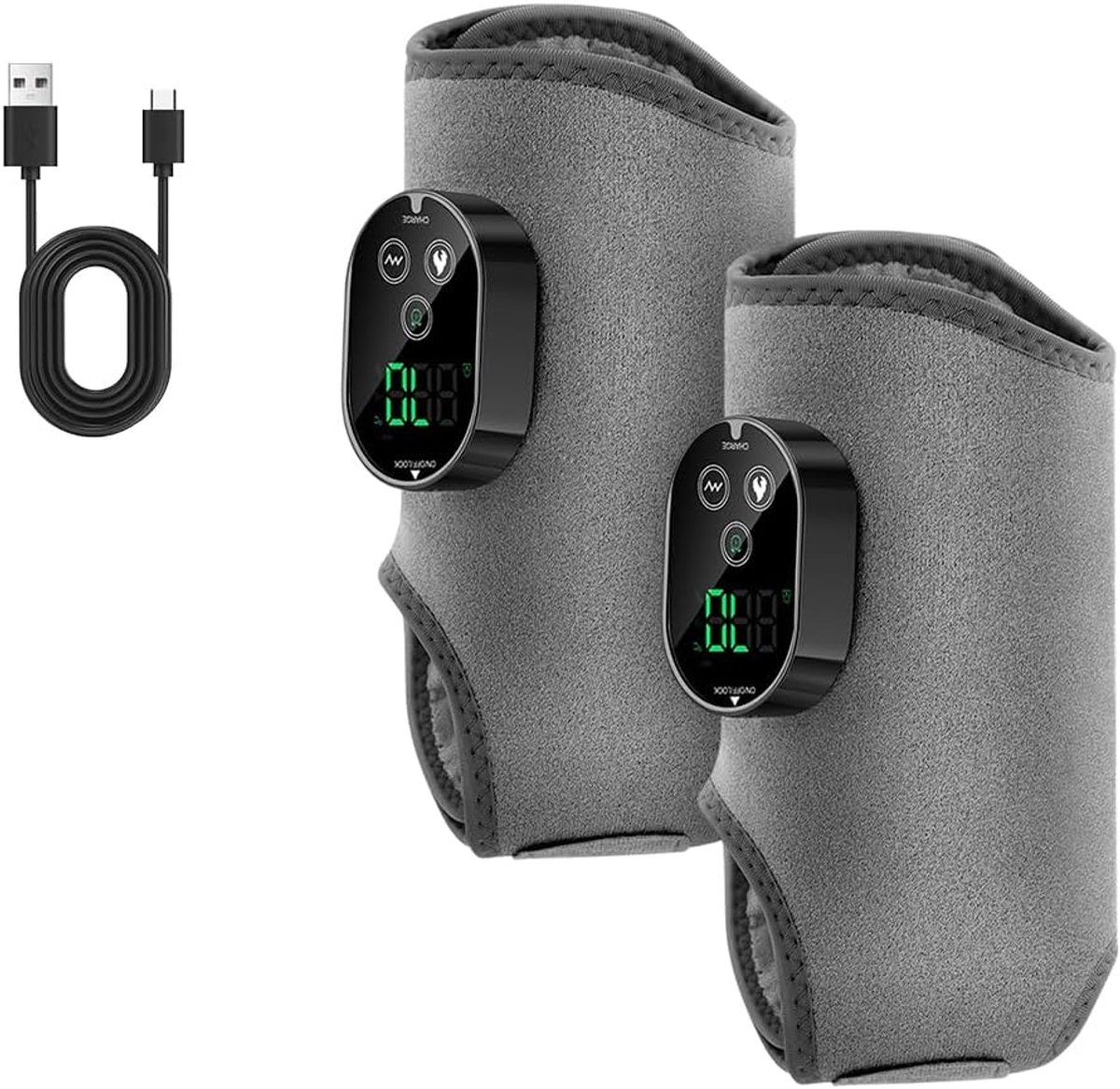 Voetmassageapparaat draadloos - 3-in-1 voet- en enkelmassage - 6 warmtestanden - pijnverlichting voor thuis - ShopVlot