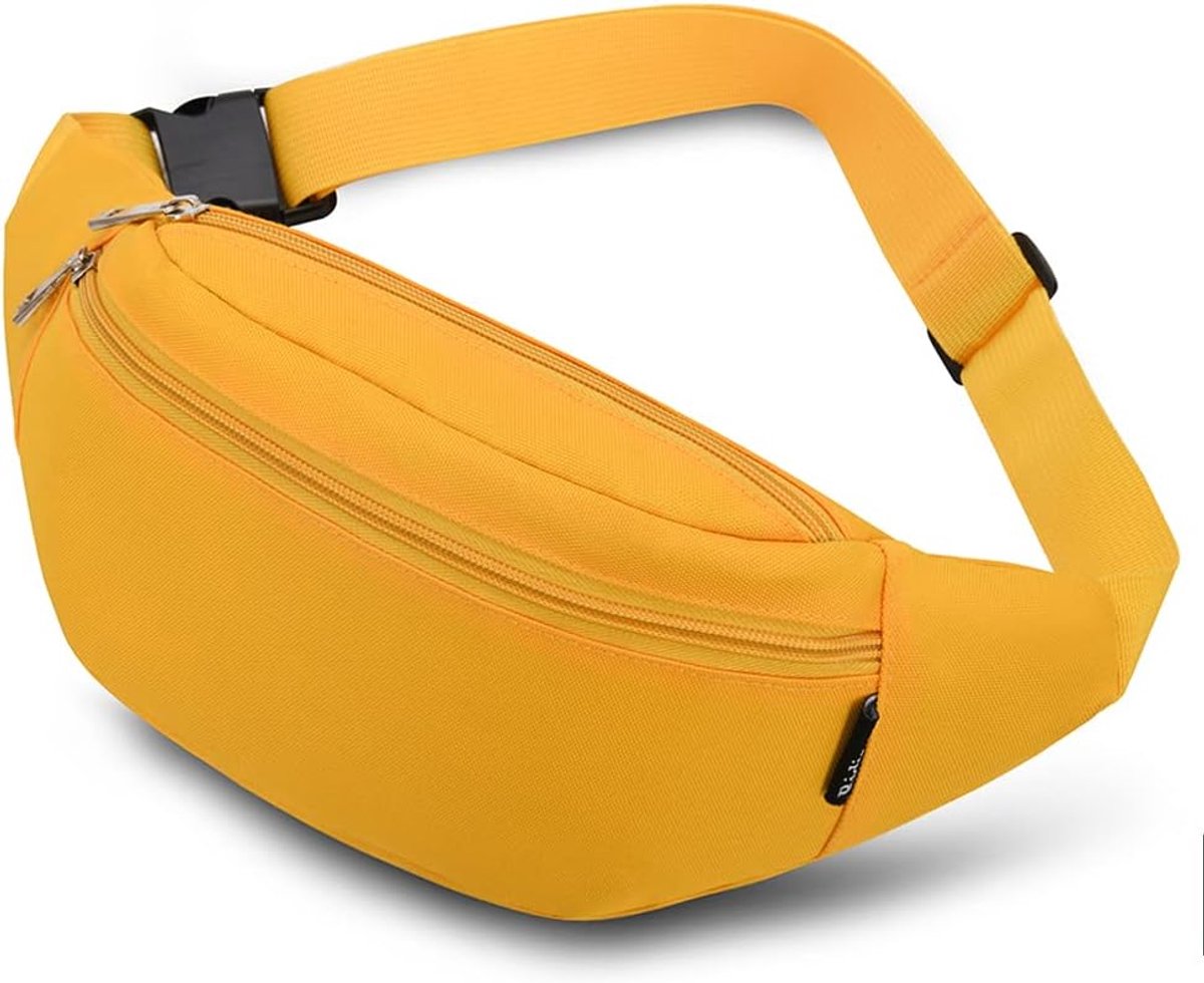 SnelShoppen - Bumbags en Fanny Packs voor Mannen en Vrouwen - Waterproof Heuptas voor Wandelen, Hardlopen, Reizen - Geel, One Size, Voor Outdoor Sport