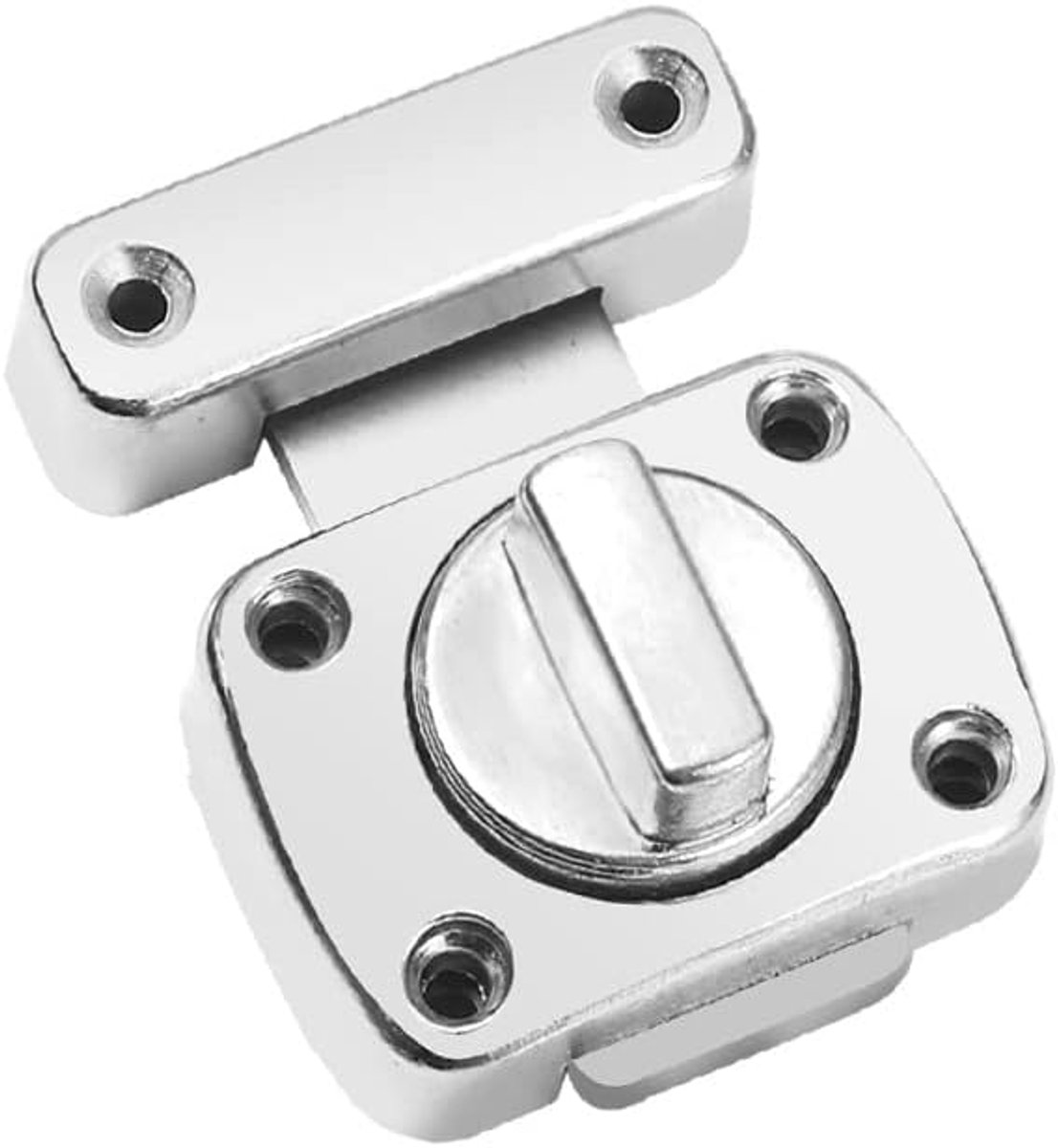 Draaibare deurslot 55mm - zinklegering - geborsteld oppervlak - dubbele bescherming - ShopVlot