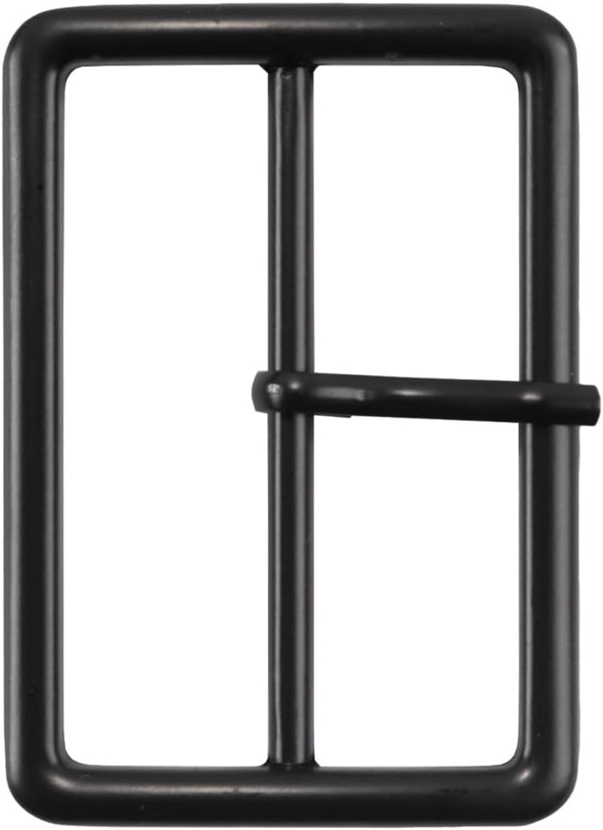 Belt met verstelbare gespsluiting 50 mm - matte zwarte zinc legering - drie posities - ideaal voor dagelijks gebruik - ShopVlot
