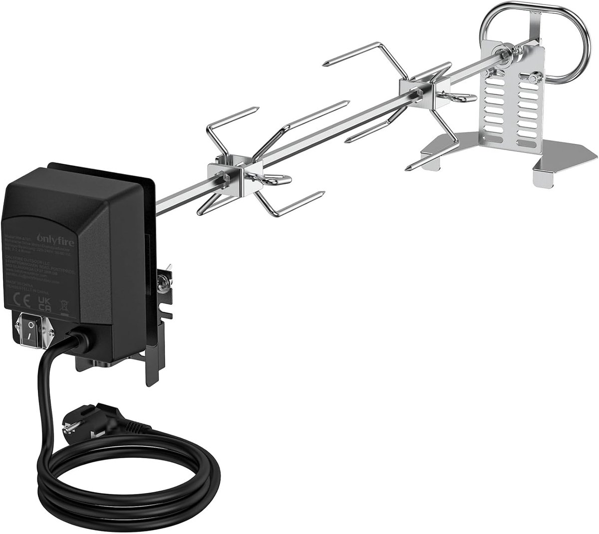 Rotisserie set gasbarbecue - roestvrij staal - eenvoudig te monteren - ideaal voor gelijkmatig braden - ShopVlot
