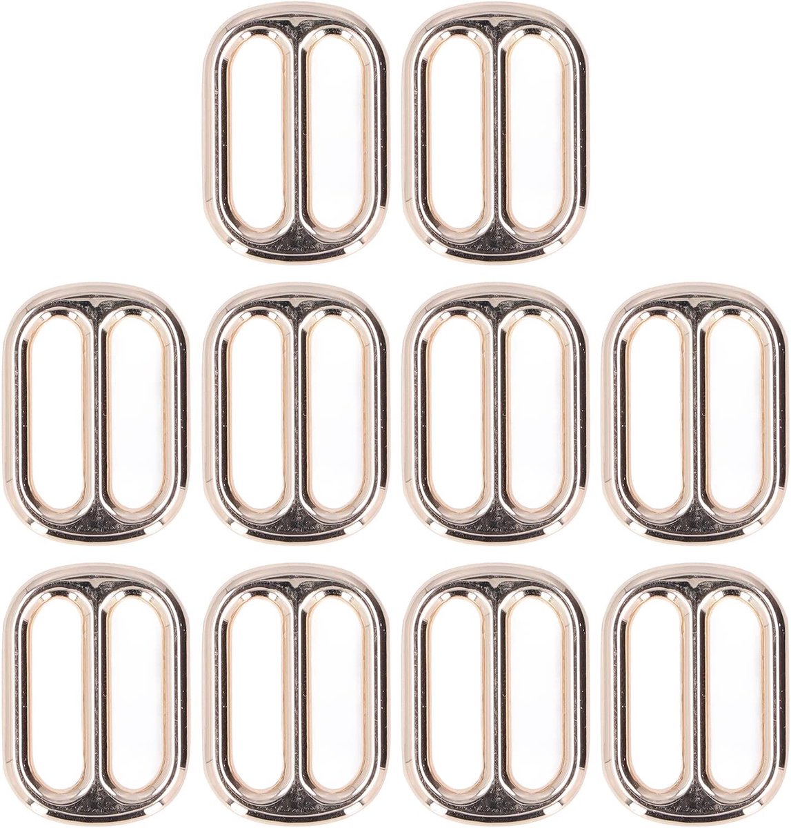 10 stuks metalen schuifgespen, metalen triglide schuifregelaar, riemschuiver, 25 mm, voor handgemaakte tassen, rugzak, bagagetas