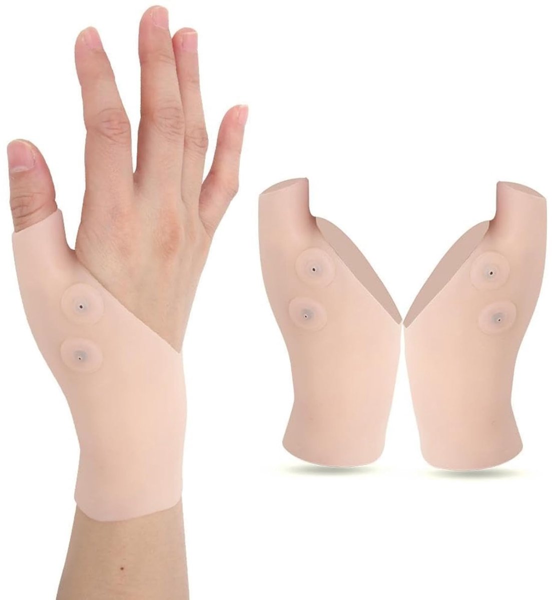 Duimbrace van siliconen, handschoen polssteun siliconen, 2 stuks siliconen bescherming duim pols brace pijnverlichting voor hand artritis carpaal tunnelsyndroom compressie verstuiking
