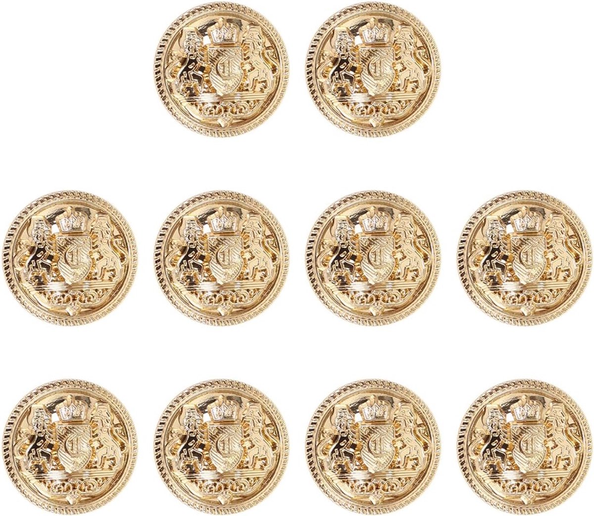 Knopen, elegante gouden knopen, voor blazers, pakken, jassen, mantels en uniformen