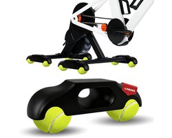 4 stuks rockerplate-voetjes, adapter voor indoor cycling snap rocker-voetjes, draagbare fietstrainer met wiebelplaat,tennisbalvoetjes voor de Wahoo Kickr Core 2 rollentrainer,inclusief 8 tennisballen