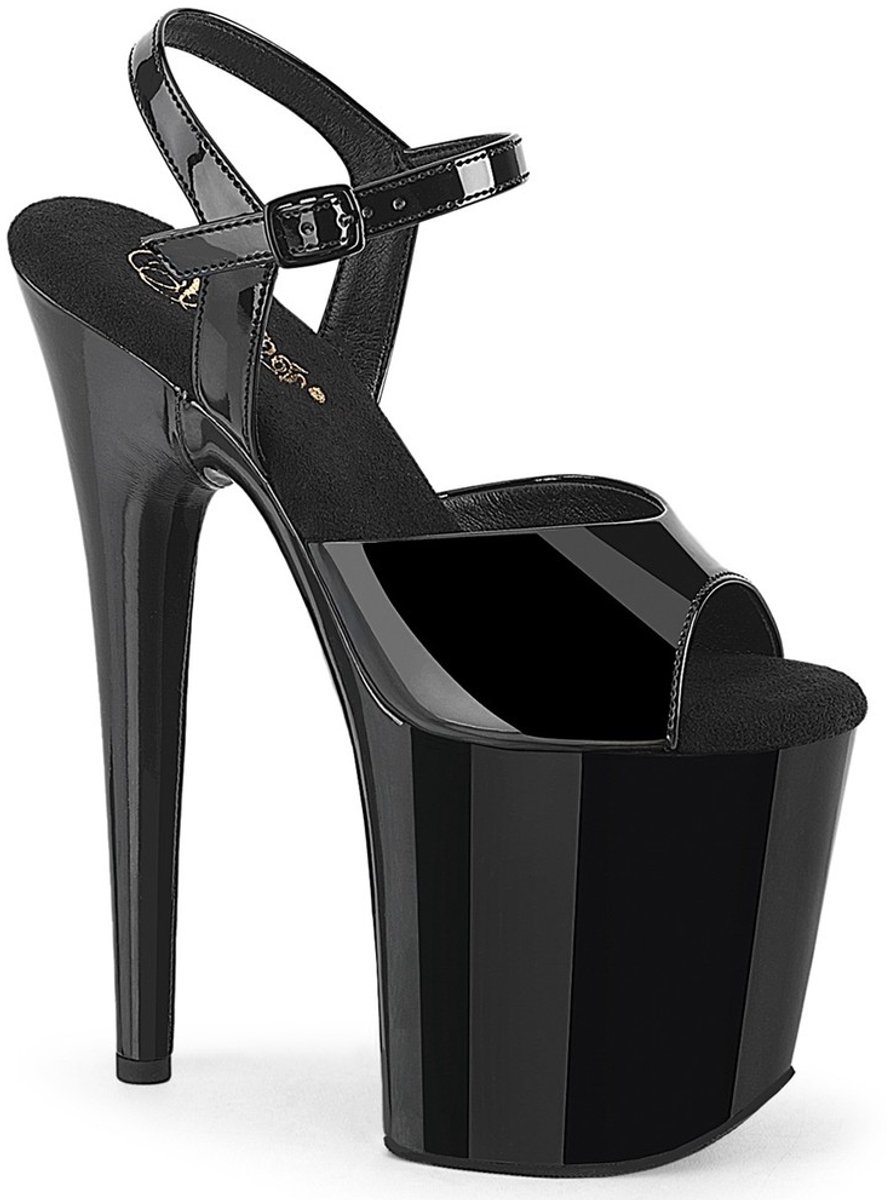 Pleaser - FLAMINGO809WR Sandaal met enkelband, Paaldans schoenen - US 11 - 41 Shoes - Zwart