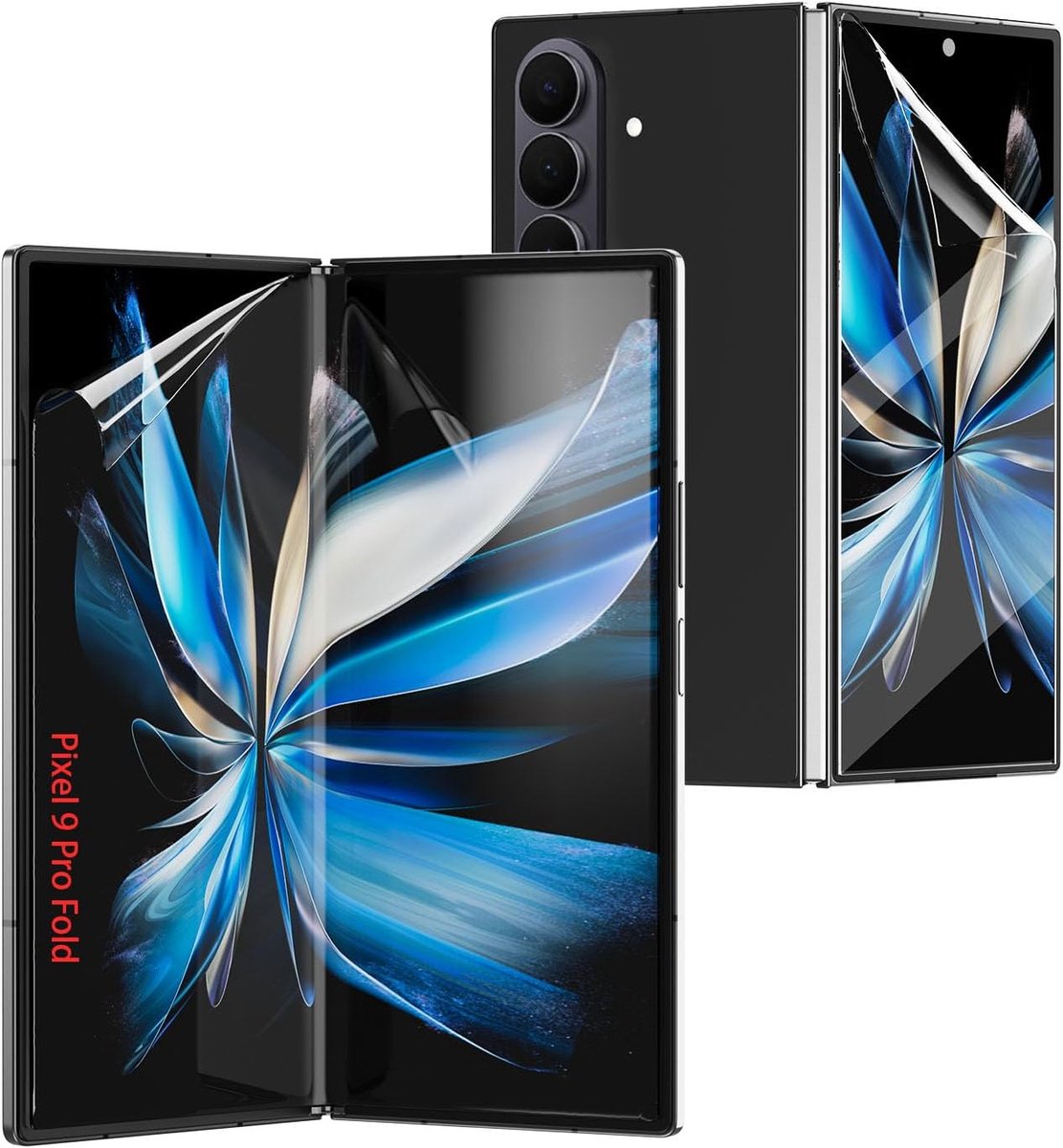 3 stuks voor Google Pixel 9 Pro Fold,TPU displaybeschermfolie Films, ontspiegeld, mat, anti-vingerafdruk, anti-verblinding (niet-glas)