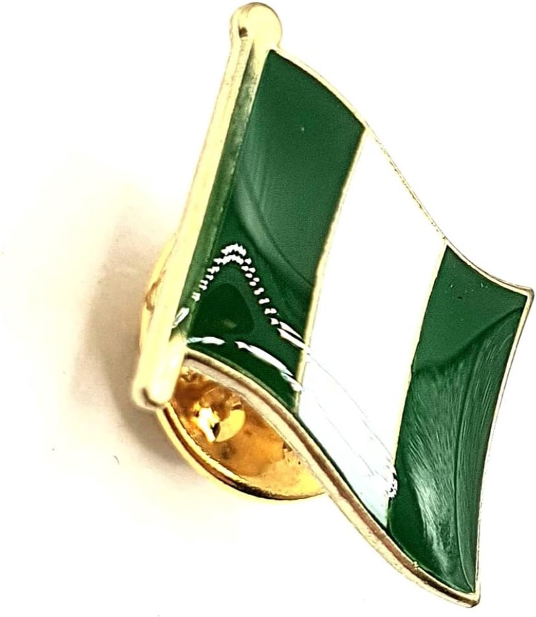 Nigeria Afrikaans Metalen Emaille Landenvlag Speld Badge