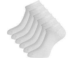 Bamboo Basics Sneakersokken Dani - 6-pack - Maat 35-40 - Bamboe Witte Sokken - Onzichtbare Sokken