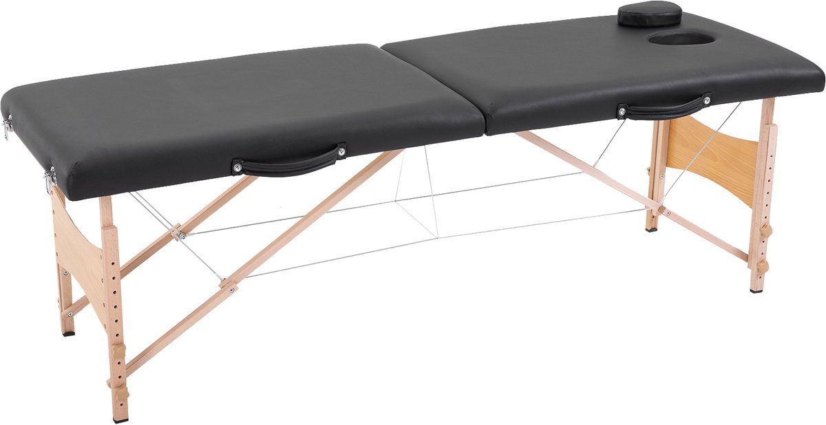 Massagetafel - Opvouwbaar - In hoogte verstelbaar (58-81 cm) - Draagvermogen 150 kg - Inclusief opbergtas