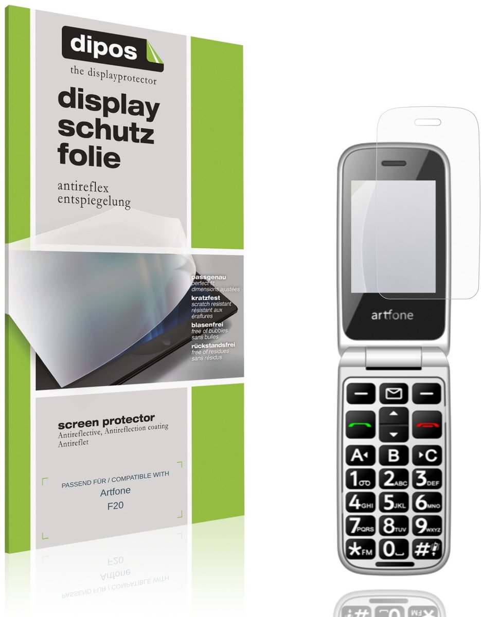 dipos – 4x Matte Beschermfolie geschikt voor Artfone F20 | Krasbestendige & antireflecterende Screenprotector Ultra-Thin