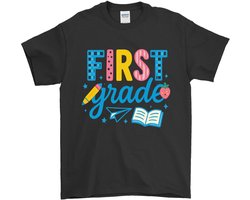 Eerste Klas Shirt – FIRST grade – Back To School Outfit – Unisex T-Shirt voor Dames & Heren – Leuk Cadeau voor Kinderen