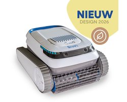LIVIN' AquaBot - Zwembadrobot - Reinigt Bodem en Wanden - Krachtige Borstel - 2,5 Uur Reiniging - Draadloos - Slimme Navigatie - 120 Min Snelladen - 45° hellingen & 90° wanden - 2 jaar Garantie