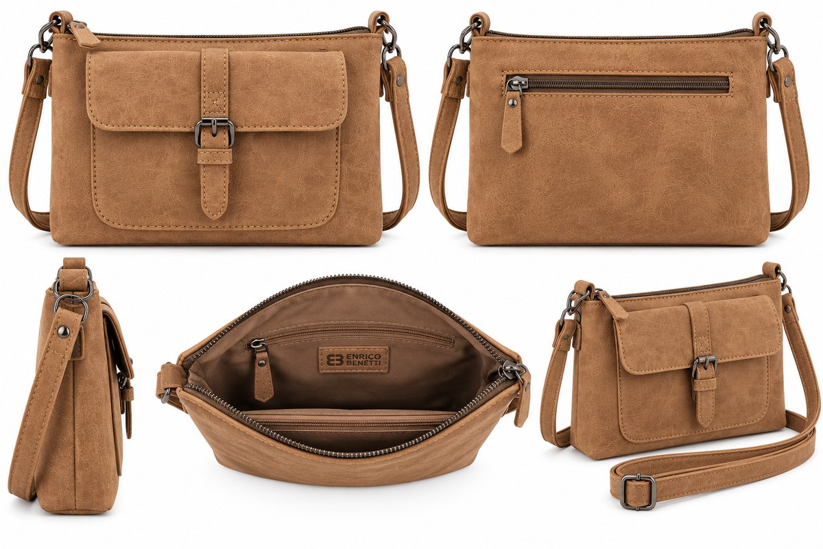 Enrico Benetti Schoudertasje Amy 66610 - 010 Camel