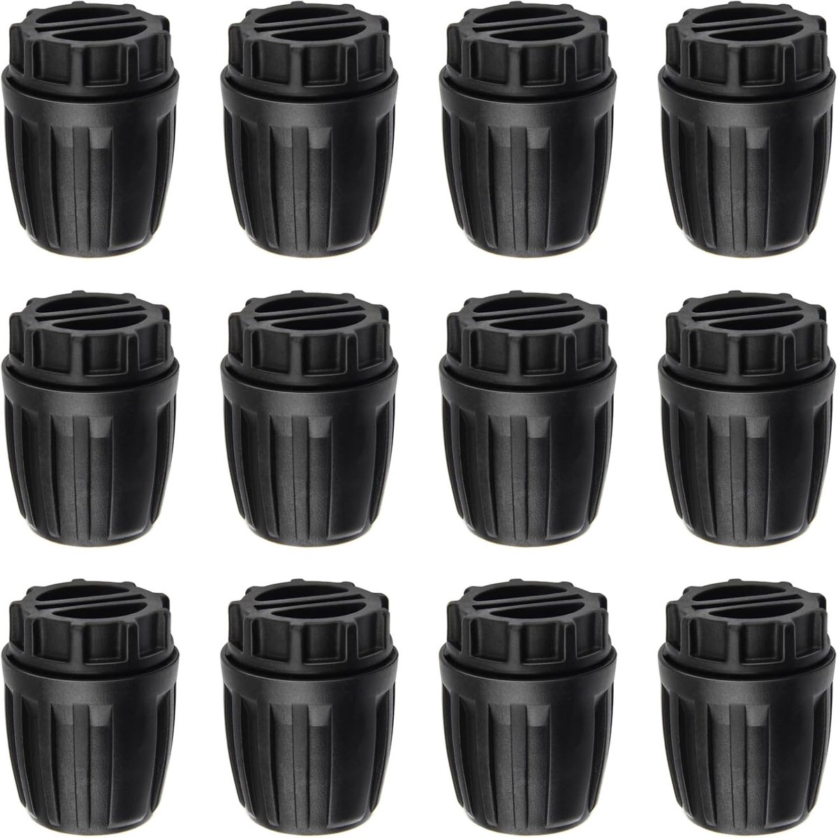 1/2" Druppelirrigatie Eindkap, borgmoer Prikkeldraad Irrigatie Slang End Connector Plug, Montage op Tuin Watering System (12 stuks)