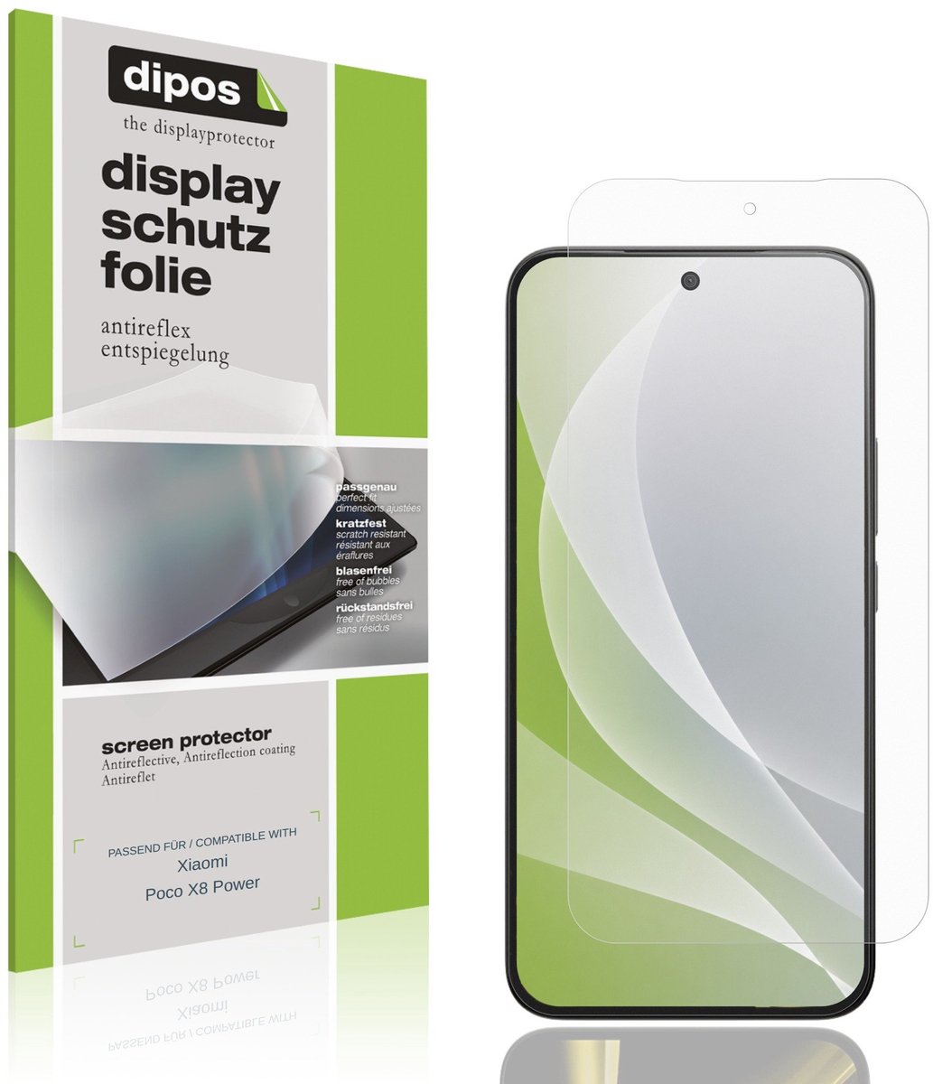 dipos – 4x Matte Beschermfolie geschikt voor Xiaomi Poco X8 Power | Krasbestendige & antireflecterende Screenprotector Ultra-Thin