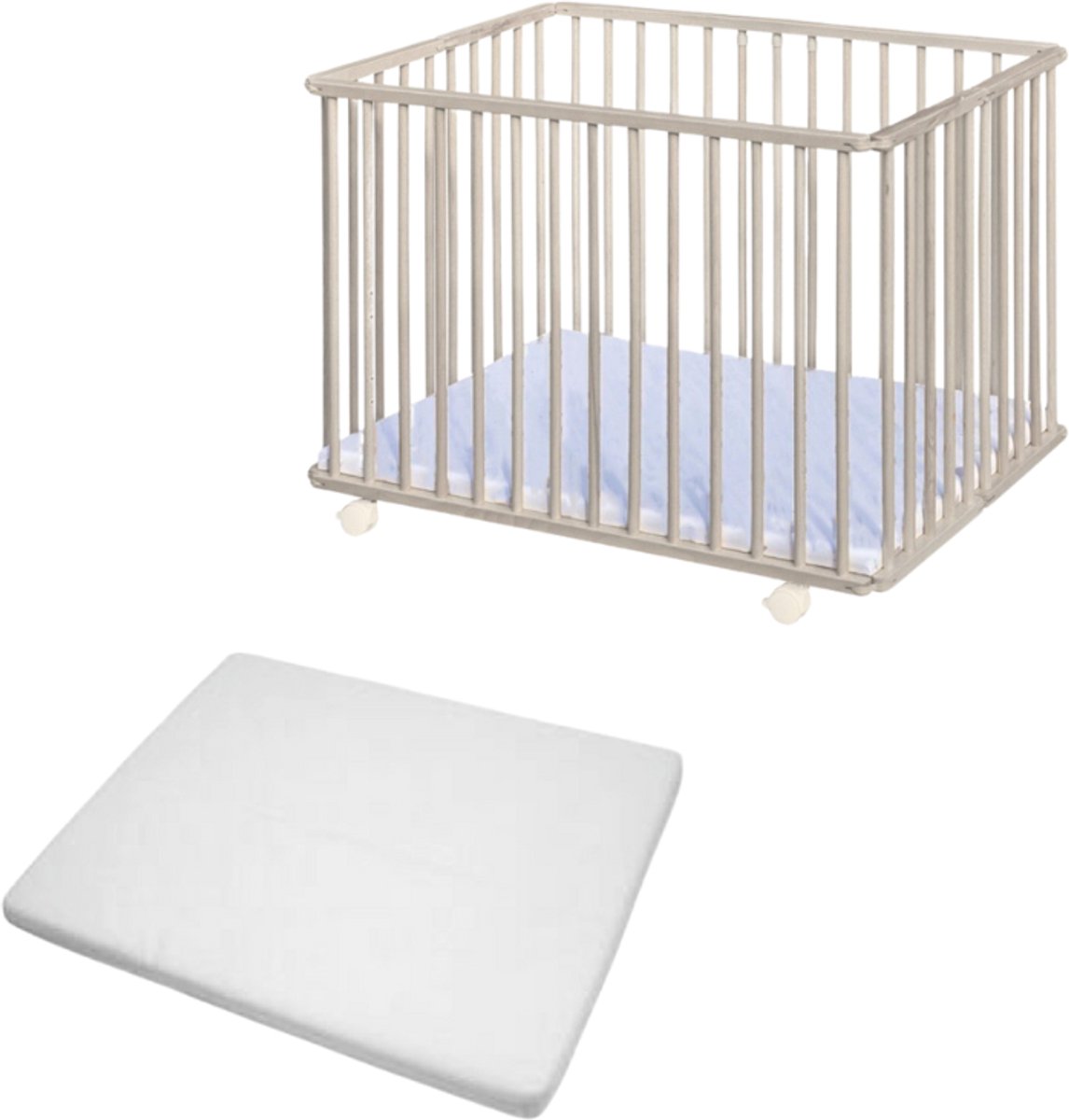Bebies First Opvouwbare Baby Box Liam Clay Met Matras – foto 2
