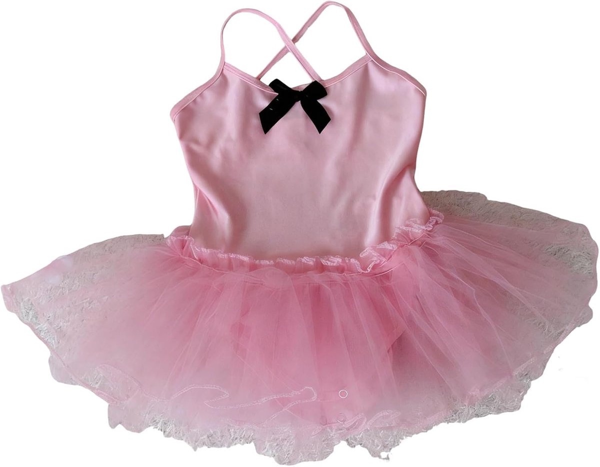 Balletrok voor peuters, meisjes, mouwloos, balletdansjurk voor kleine meisjes, turnpakjes, riem, tutu-jurk, feestoutfits voor dans, tutu, rokpakje met rok, tule pluizige rok, onderkant