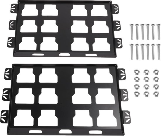 2 Pack Montageplaten voor Toolbox, Duty RVS Tool Opslag Beugel, 100LB Lo Teless Staal Tool OrganizerHeavy Duty Box Beugel Montage Plaat Volledige Plaat — afbeelding 5