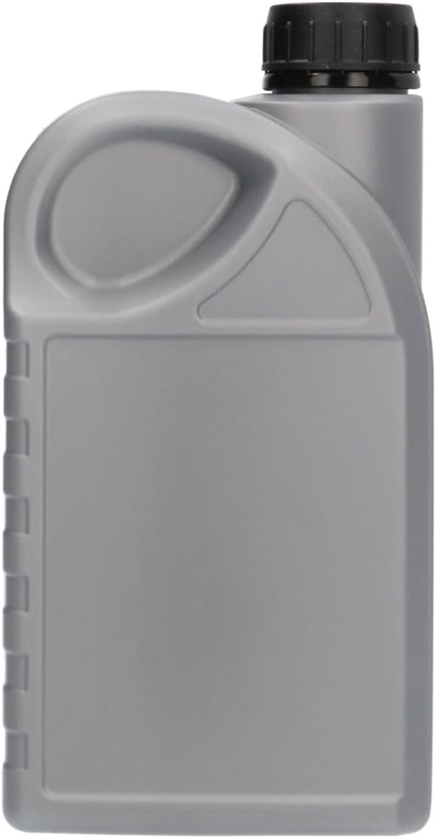 6 x Oliefles 1L zilver met Zwarte garantie Dop - 1000 ml- BPA Vrij - Niet Breekbaar - Plastic Flesjes Navulbaar - Met Dop - Lege Flessen - 6 stuks