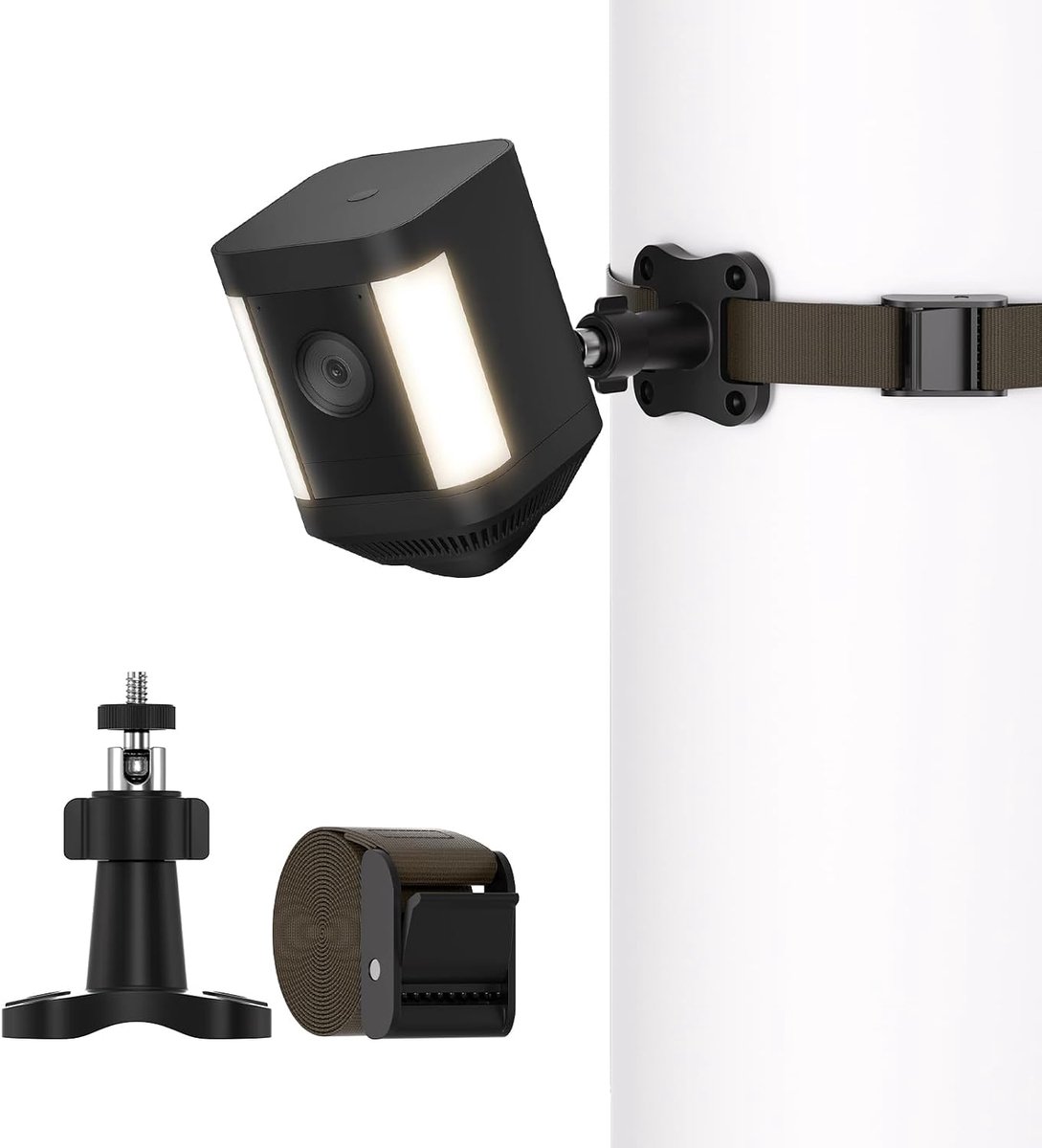 Armbandhouder met standaard schroefdraadinterface van 1/4 inch - 20, compatibel met Ring/Arlo/Wyze/Eufy/Trail camera's en zonnepanelen