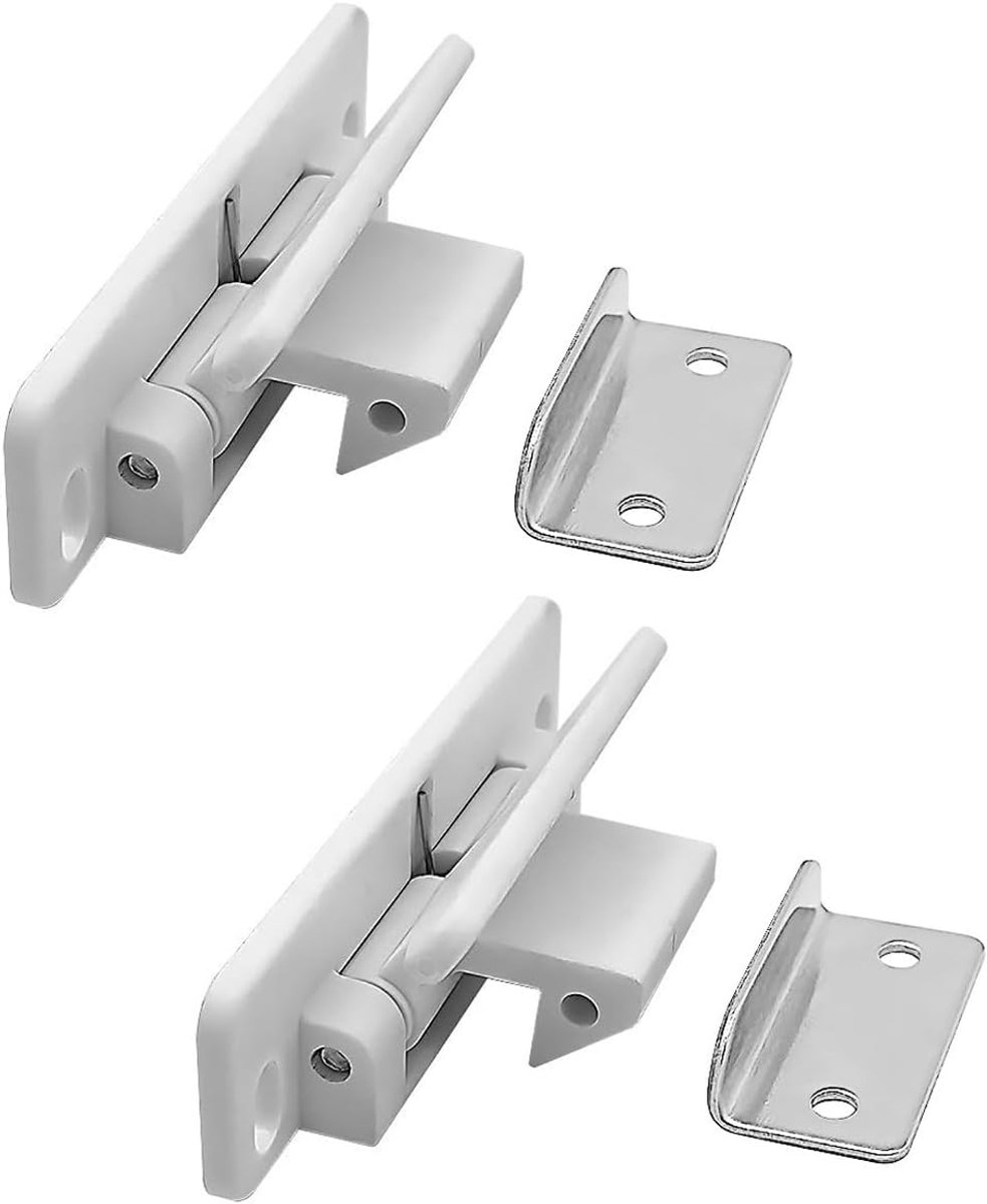 Sloten met ritssluiting, roestbestendig, robuust slot voor aanhangers, caravans, boten en kasten (wit)
