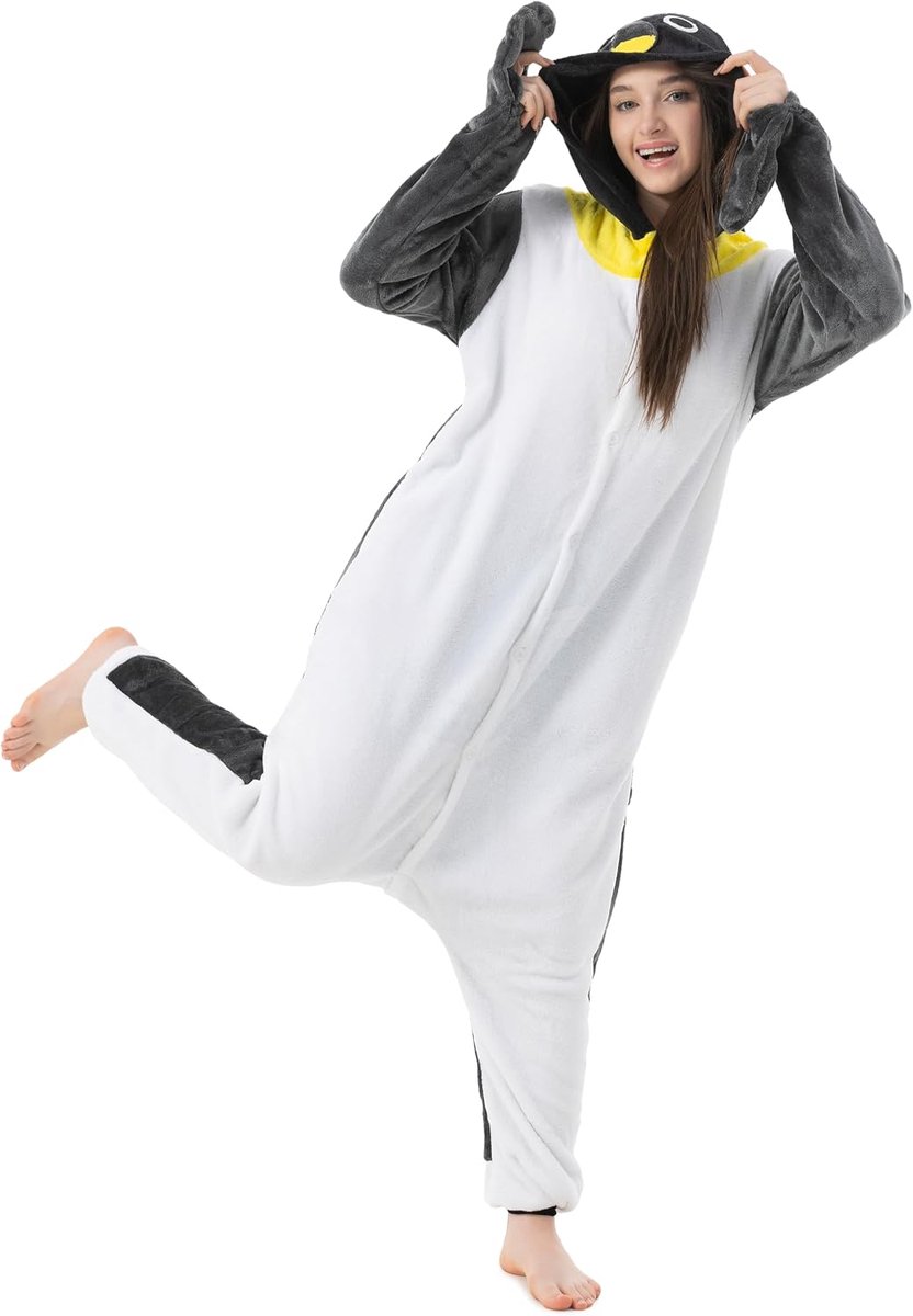 1744 (30+ designs) pinguïnkostuum, uniseks onesie/pyjama-kwaliteit voor volwassenen en tieners