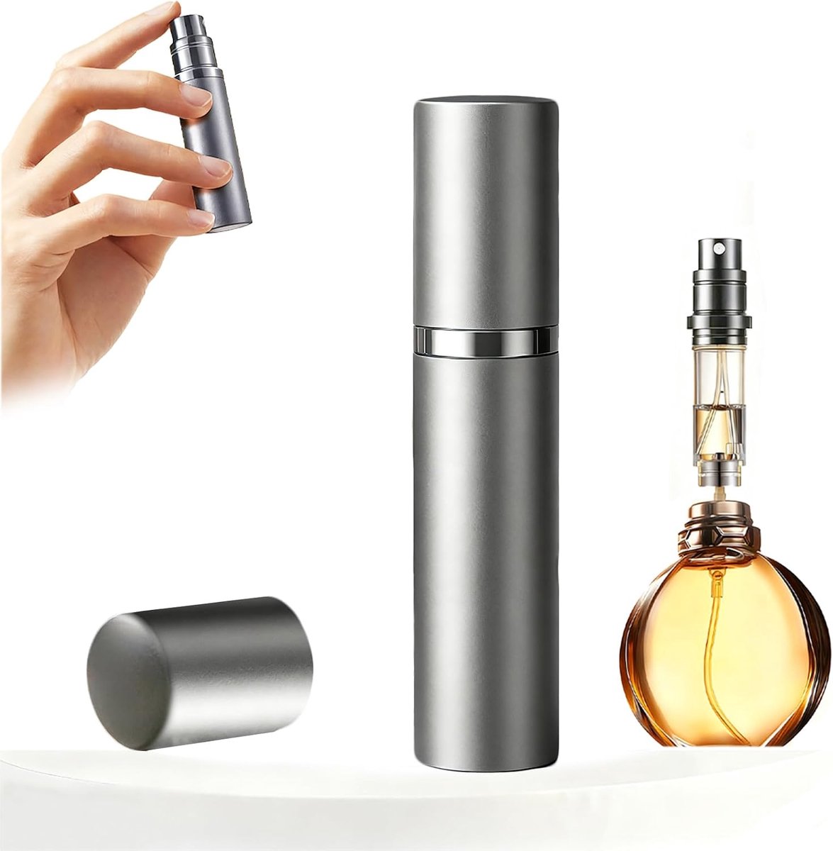 Parfumverstuiver, miniatuur parfumverstuiver, reisspray, volledig waterdicht, voor handtassen en koffers