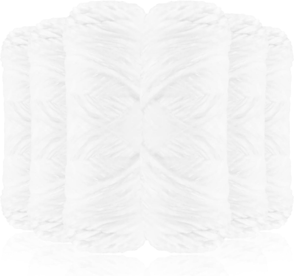 12 stuks grof garen voor handbreien, meerdere kleuren chenille-garen voor breien en haken, zachte dikke wol voor dekens, kussen, sjaals, huisdierbedden, tassen, hoeden, truien (puur wit)