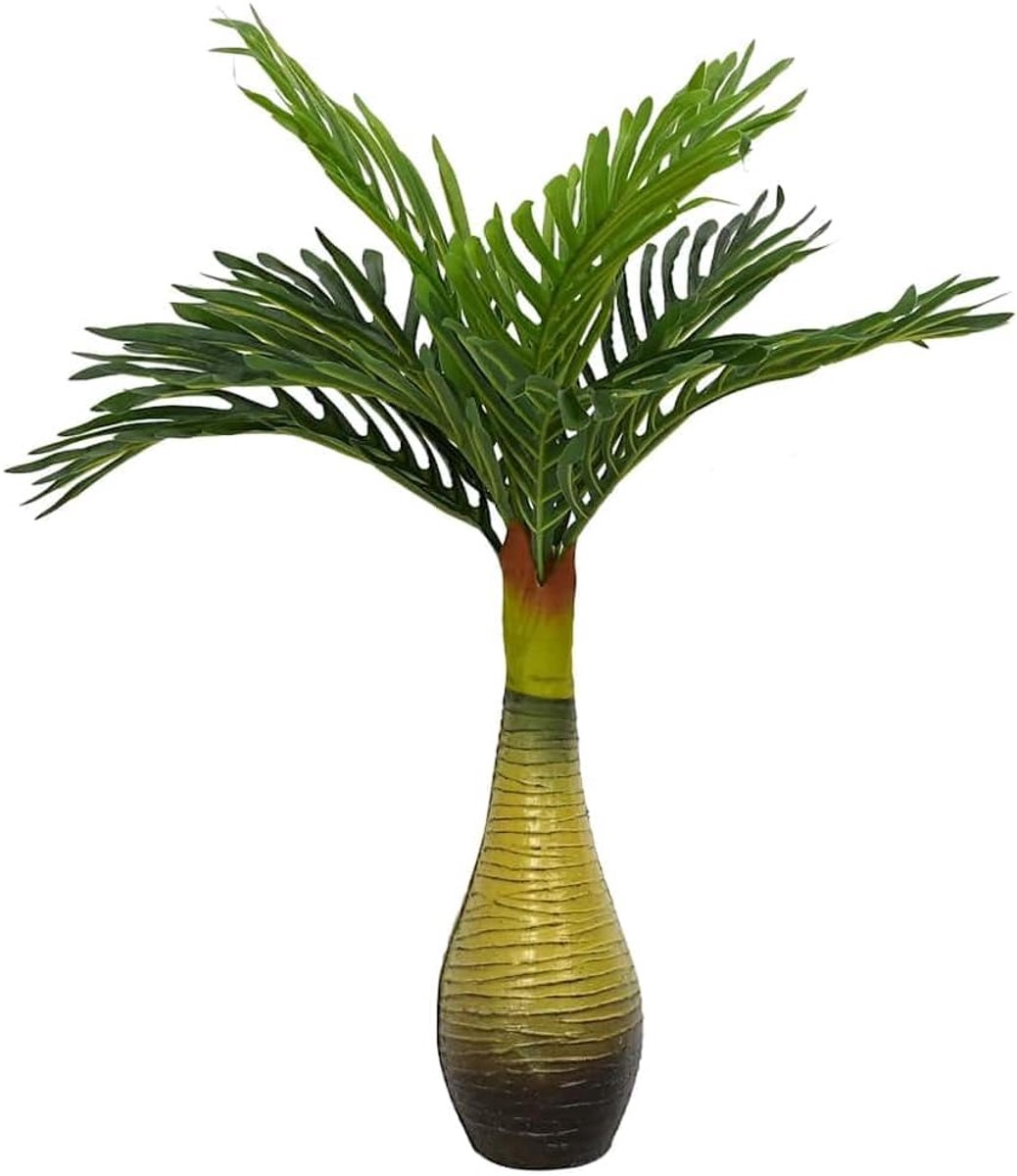 Kunstpalm, 9 bladeren, 70 cm, groen