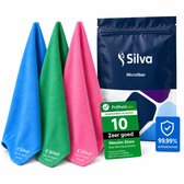Set de chiffons de nettoyage pour Verres en microfibre Silva - 3 pièces