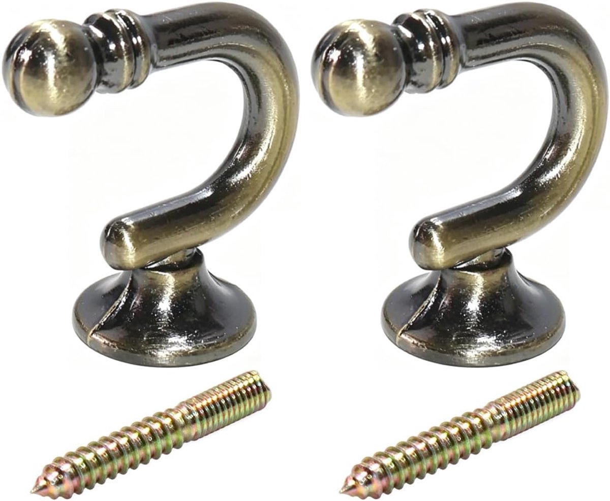 2 stuks gordijn holdback muur gordijn haken drapery tieback houder paar vintage bronzen legering voor raam drapery tas mantel