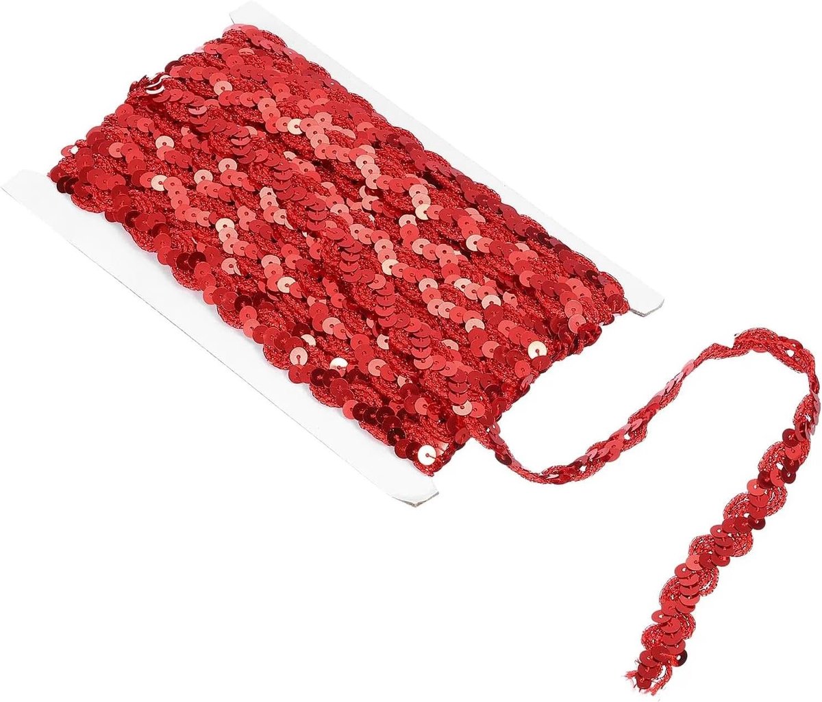 Paillettenlint 15 mm x 30 m - Golfvormig Glitterlint om te