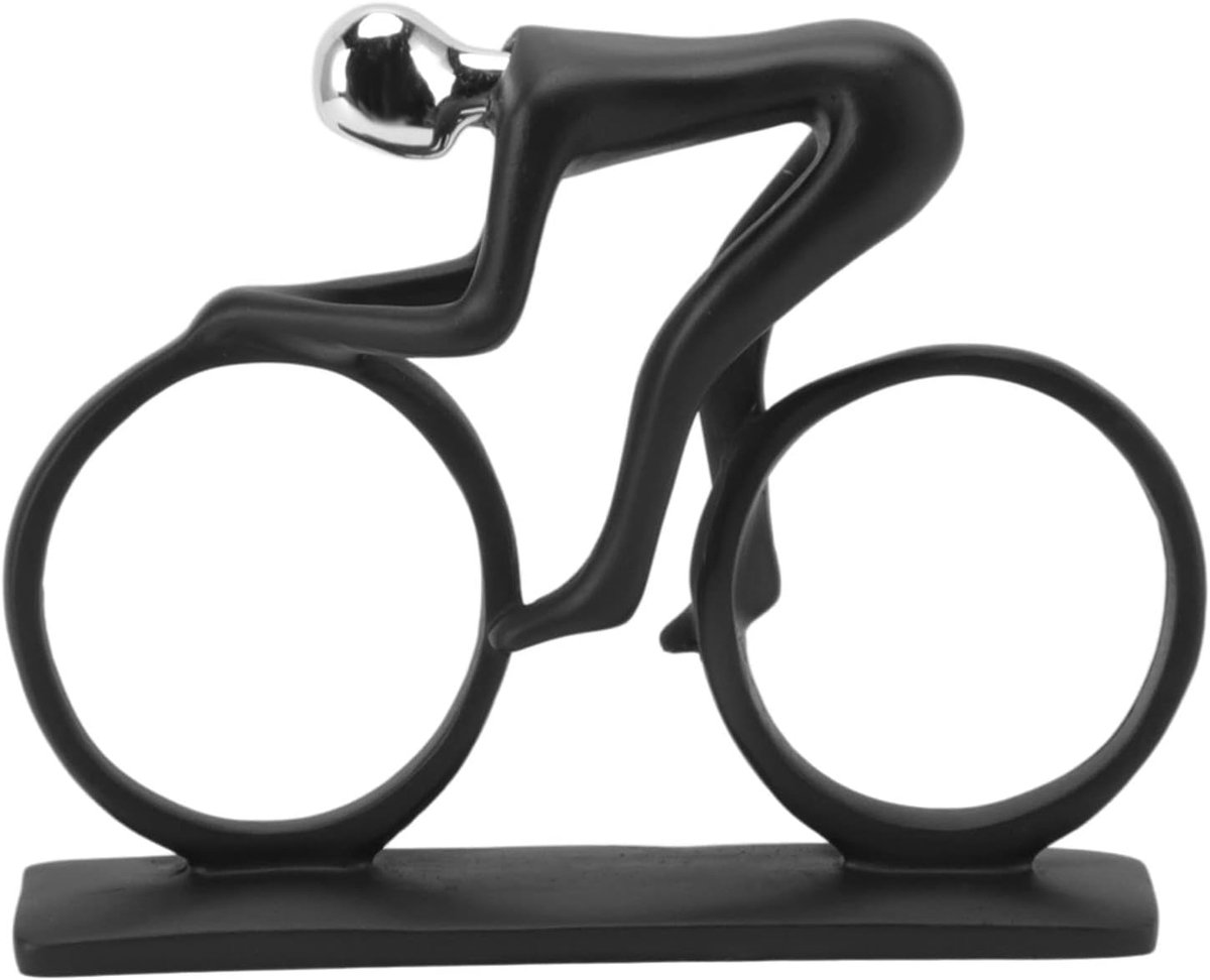 Decoratief Standbeeld, Fietsornament Hars Fietsornament Fietser Beeldje Kunstsculptuur Desktopdecoratie Voor Thuis Slaapkamer