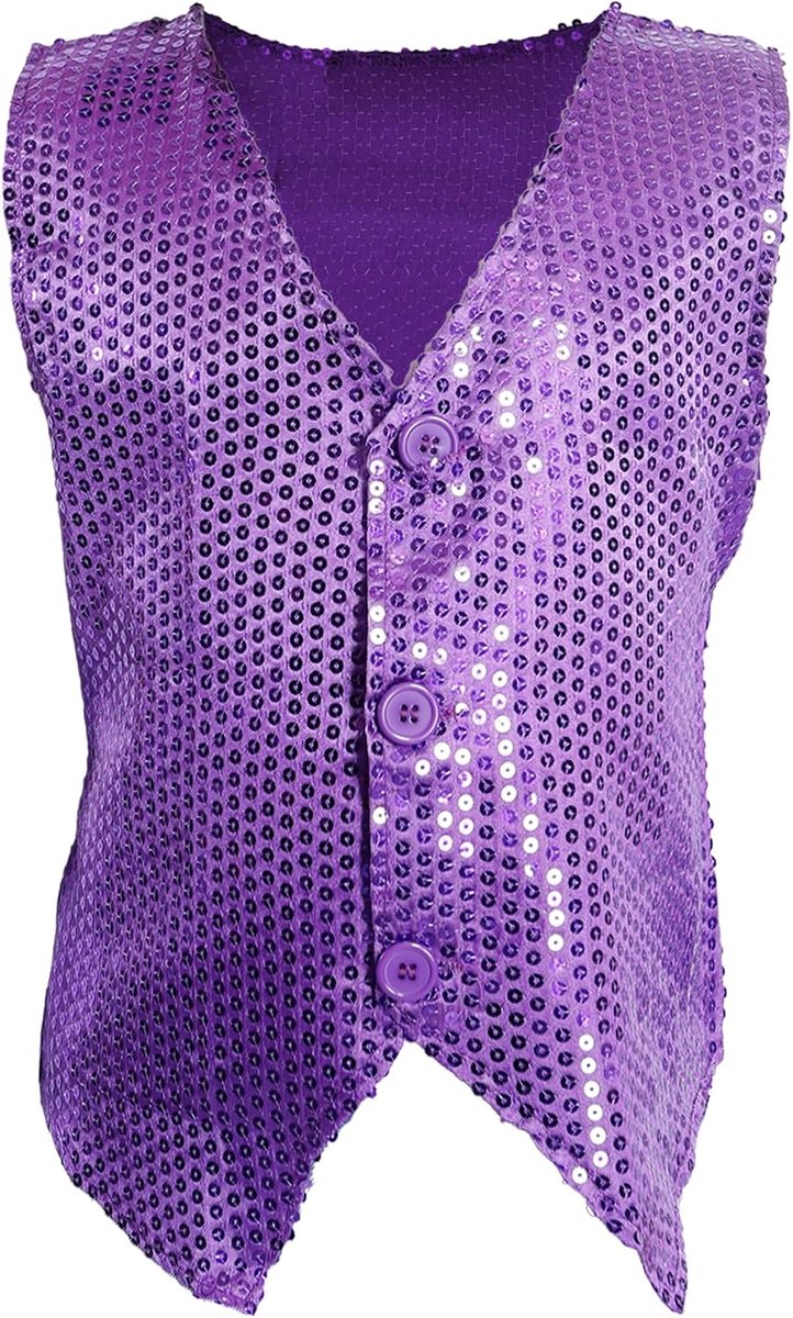 Pailletten vest voor jongens en meisjes, hiphop-vest, kostuum voor kinderen, feest, dans, afstudeerfeest, 1 tot 12 jaar
