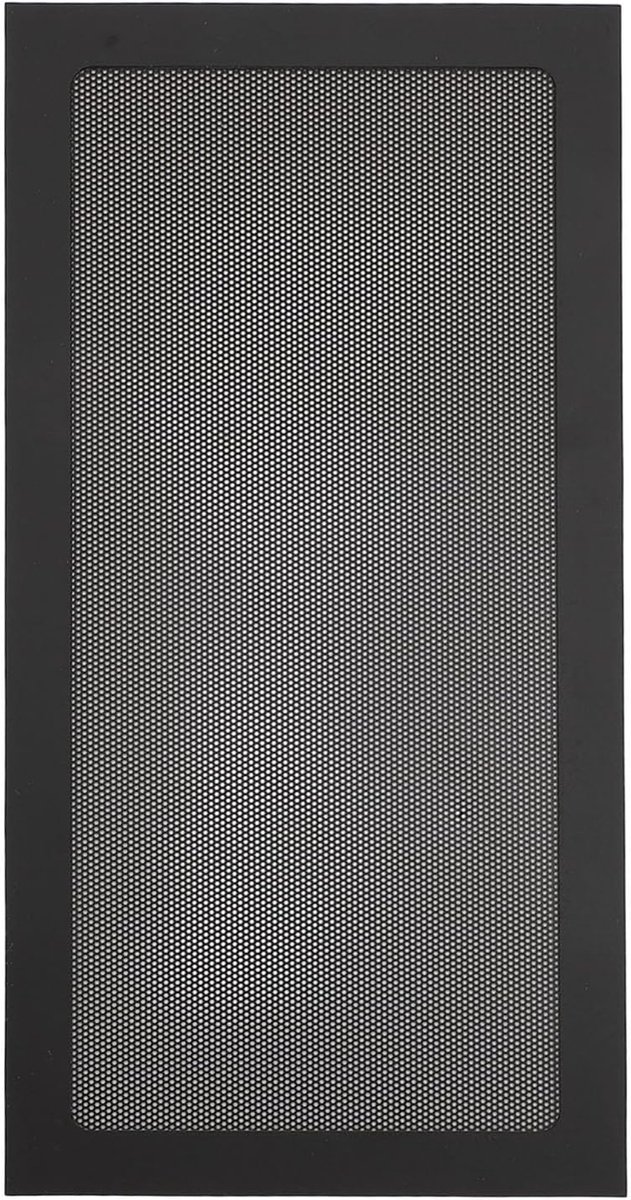 2 Stuks Pc-behuizing Stoffilter PVC Magnetische Computerbehuizing Ventilator Stoffilter Vingerbescherming Ontwerp voor Voeding Ventilatoropening Gemakkelijk Te (BLACK)