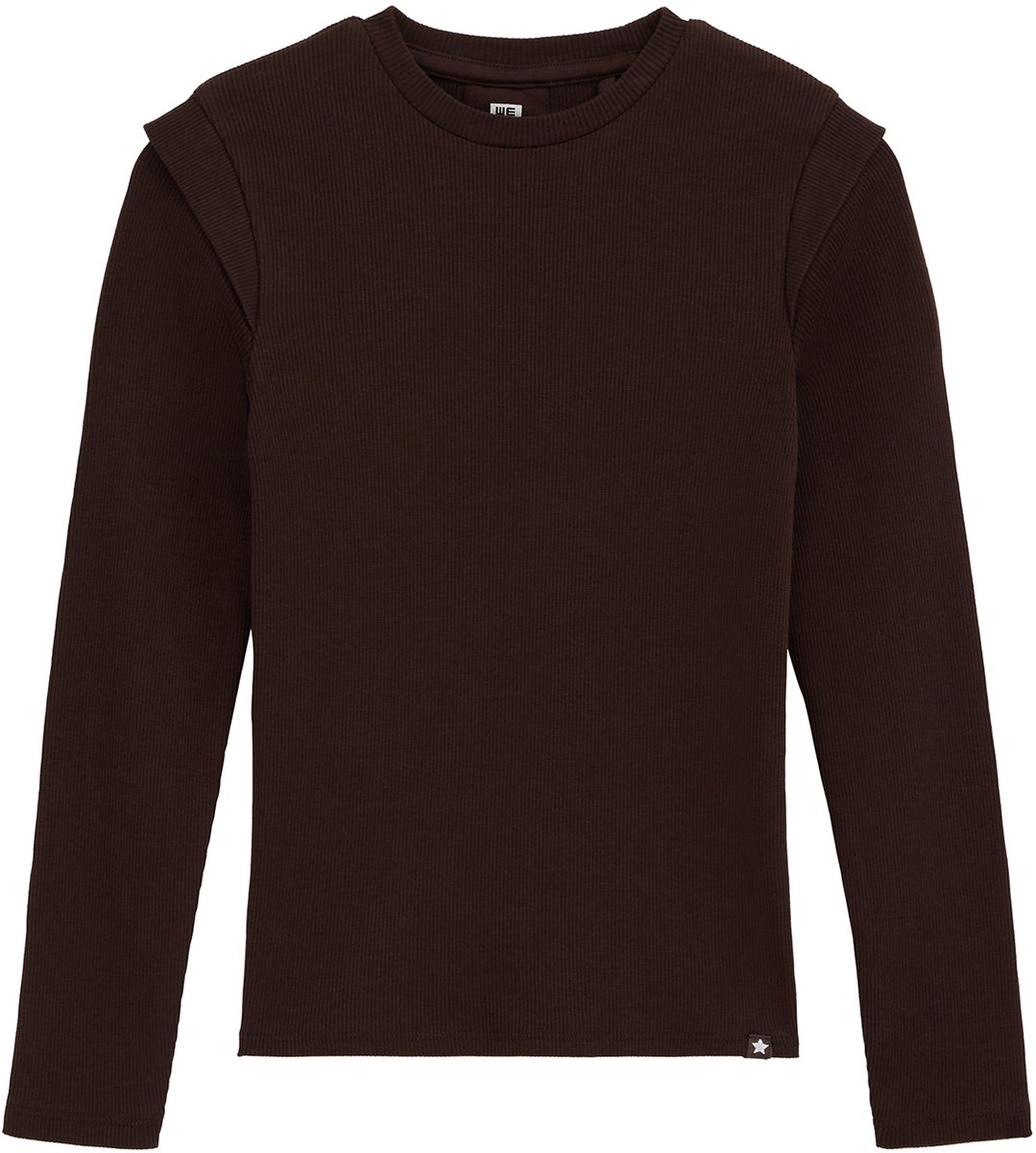 WE Fashion Meisjes T-shirt van ribstof