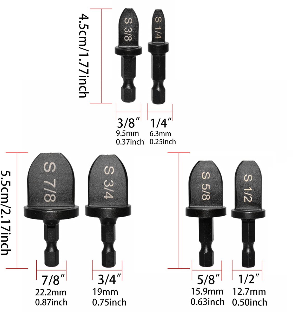Buisexpander set - Gereedschap Koperen buisexpander set - Snelle en efficiënte installatie - Universele pasvorm 6-delig