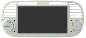 Apple Carplay / Android Auto, radio geschikt voor Fiat 500 2007-2015 - Wit
