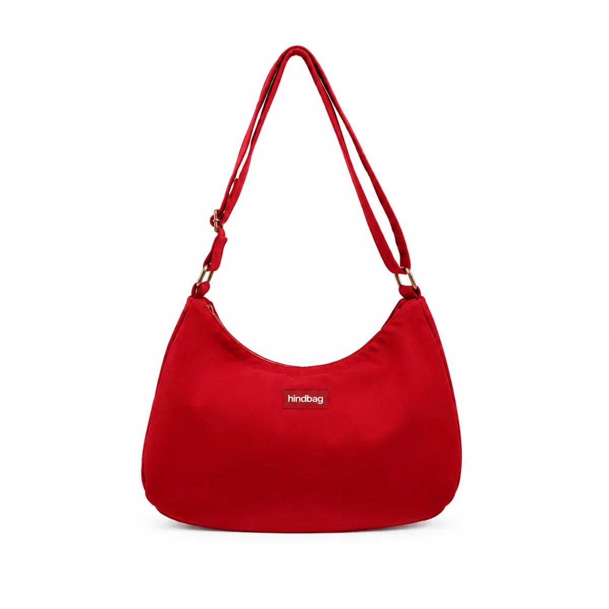 Hindbag handtas Rosa rood - biologisch katoen