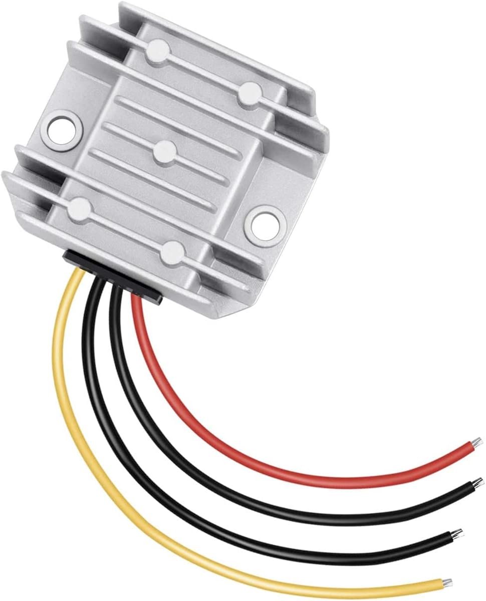 DC-DC 12V Voltage Stabilizer - Waterproof 3A 36W - Automatische step down/up converter - Ideaal voor brandmeldsystemen - ShopVlot