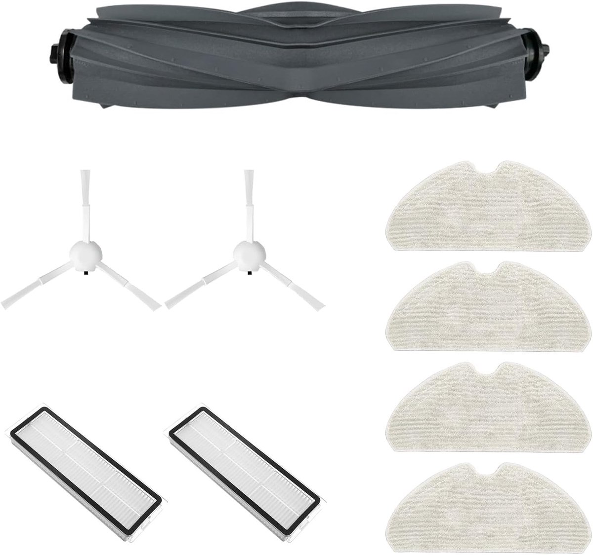 Robotstofzuiger accessoires 9-delig - vervangset voor Dreame D10S - filters en borstels - voor optimale reiniging - ShopVlot