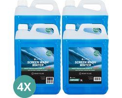 Velorest Ruitenwisservloeistof Winter 5L (4-pack) - Ruitensproeiervloeistof Winter - Ruitenwisservloeistoffen Antivries - Ruitenvloeistof Auto - Ruitenwisservloeistof Concentraat - Screenwash