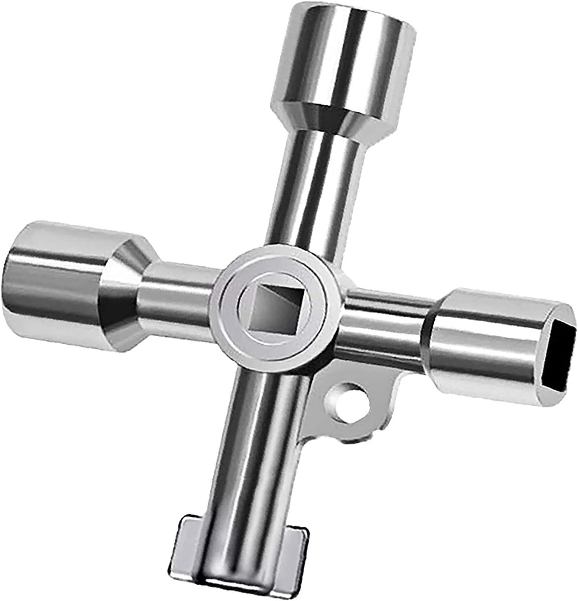 Radiator Vent Wrench 4-in-1 Zinc Alloy Multifunction Utility Key for Meter Box, Electric Cabinet and Gas Meter Cover - ShopVlot