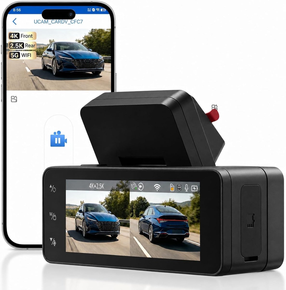 Dashcam met GPS en WiFi - Full HD - Nachtzicht - Veilig autorijden - ShopVlot