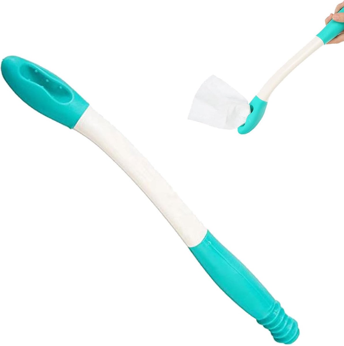 Toilet hulpmiddel voor het afvegen - ergonomisch S-vormig ontwerp - 38 cm lengte - geschikt voor ouderen - ShopVlot
