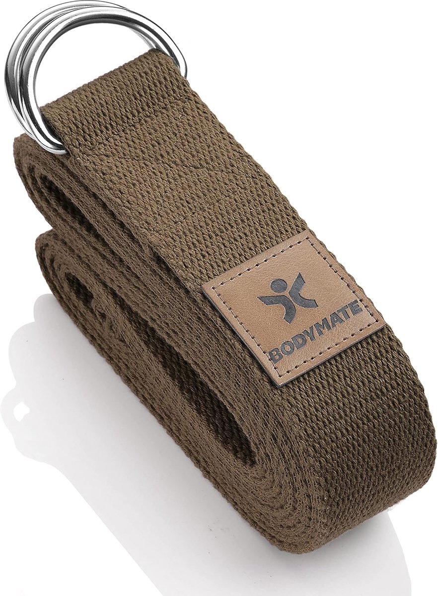 SnelShoppen - Yoga Belt - Yoga Straps van Natuurlijke Katoen - Sterke en Duurzame Yoga Strap - Ideaal voor Stretching, Pilates en Yoga Fitness