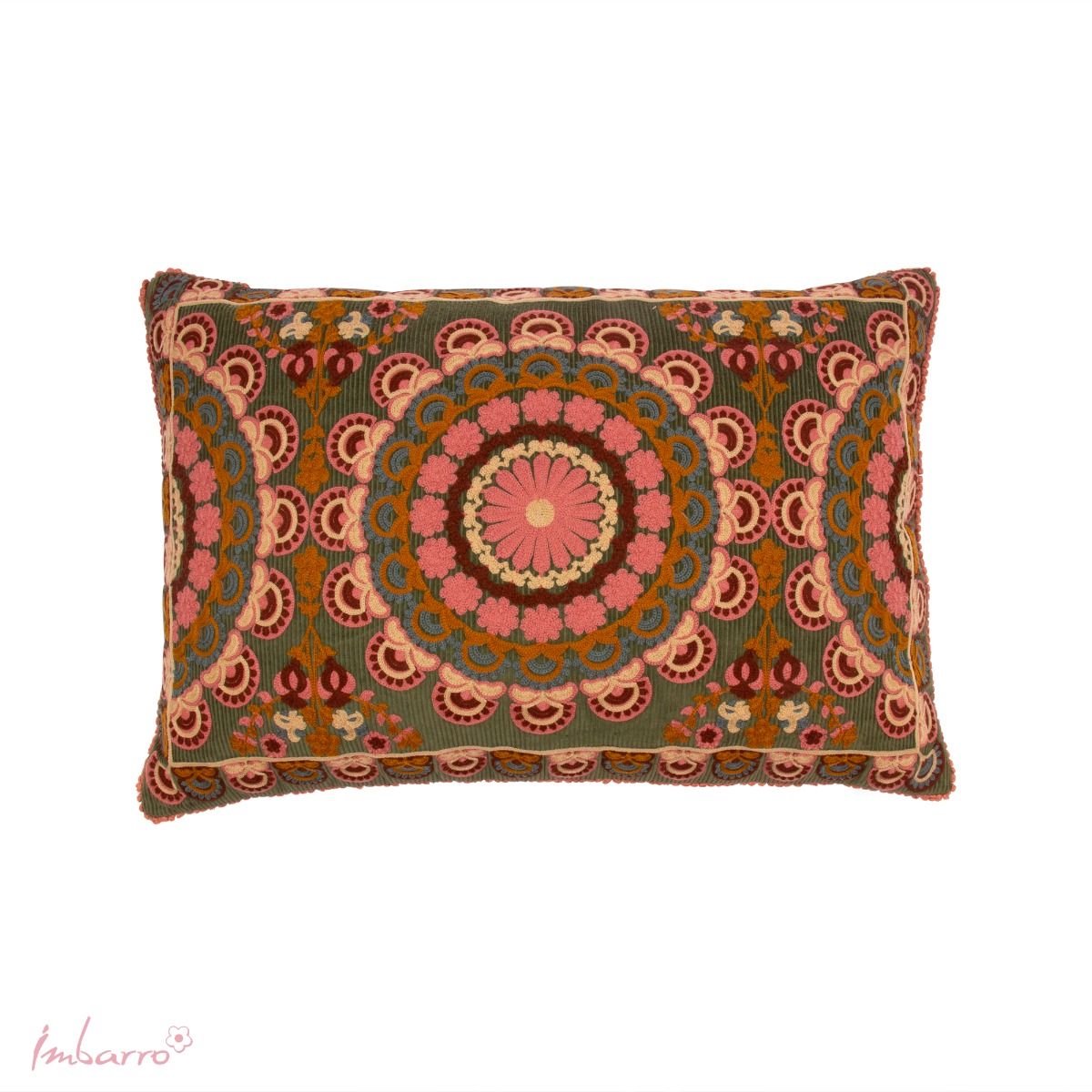 Imbarro Home & Fashion Imbarro - Sierkussen - Eden - Handgeweven - 30 x 50 cm Groen