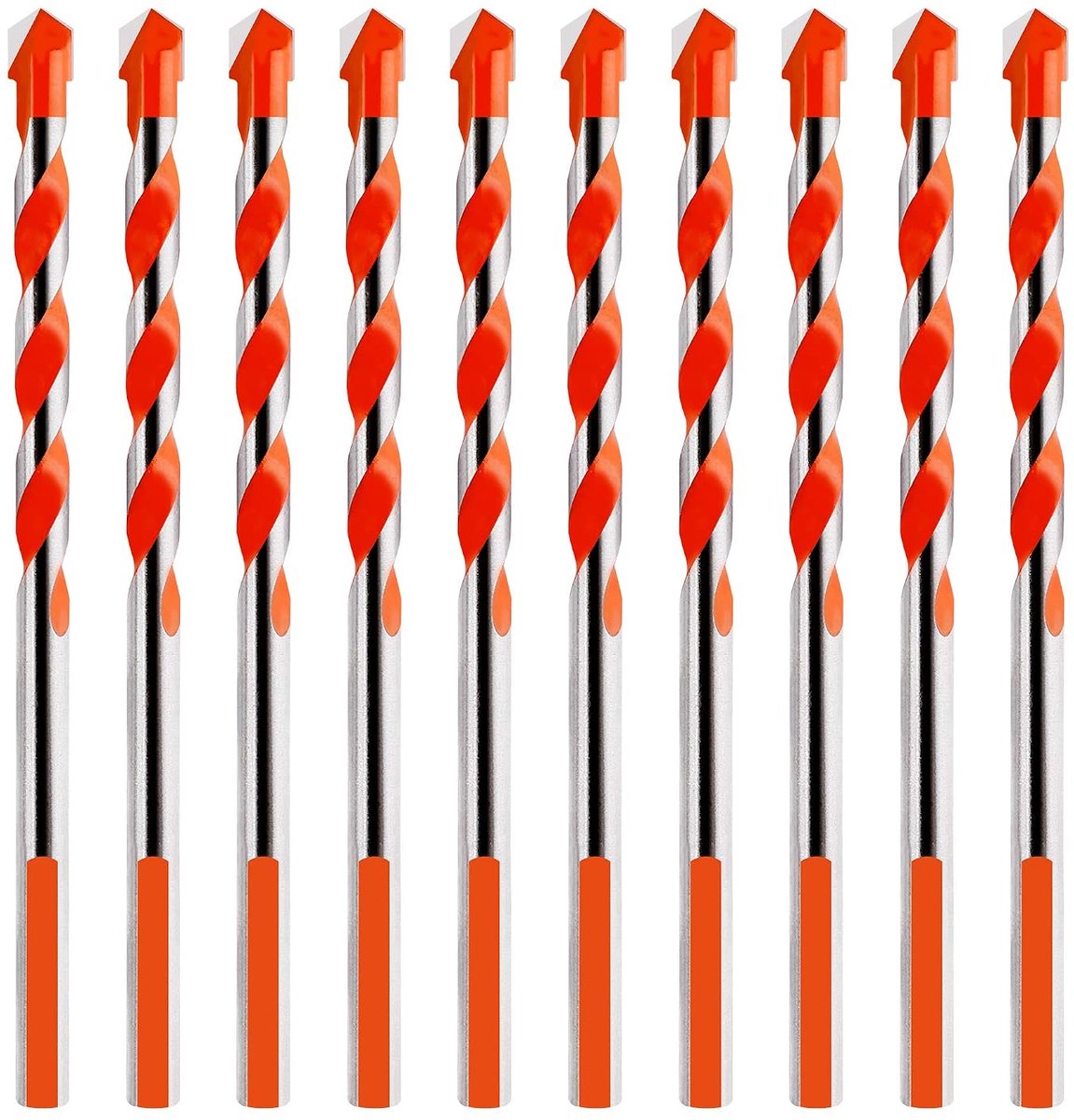 Glasboor set 10 stuks - 6 mm multifunctionele boor - carbide met hoge hardheid - ideaal voor tegels en glas - ShopVlot
